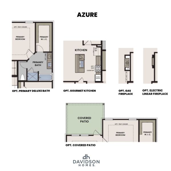 2D floor plan layout for the The Azure F by Davidson Homes LLC in Enclave at Newport, Crosby, TX (Image 4). 2D floor plan layout for the The Azure F by Davidson Homes LLC in Enclave at Newport, Crosby, TX (Image 4).