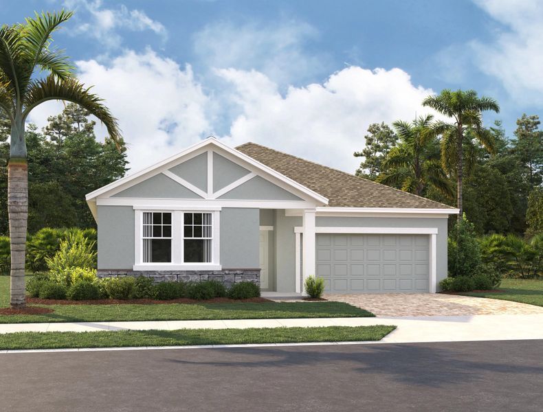 Representative exterior photo of a completed home built from the Plant by Ashton Woods in Hawks Run, Kissimmee, FL (Image 14).