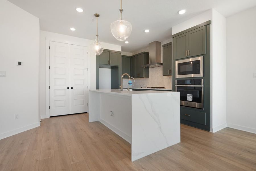 Furnished interior view inside a new home in Terrace Collection at Lariat, Liberty Hill (Image 10).