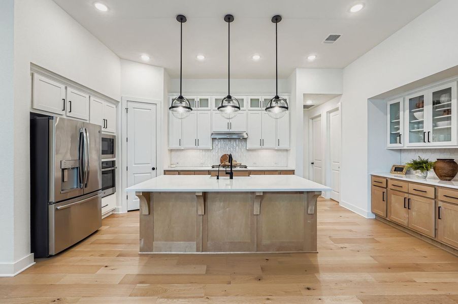 Furnished interior view inside a new home in 6 Creeks at Waterridge: 55ft. lots, Kyle (Image 28).