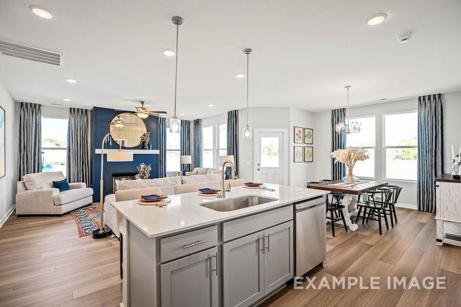 Representative furnished interior of a home built from the The Franklin C by Davidson Homes LLC in Calista Farms, White House (Image 15). Representative furnished interior of a home built from the The Franklin C by Davidson Homes LLC in Calista Farms, White House (Image 15).