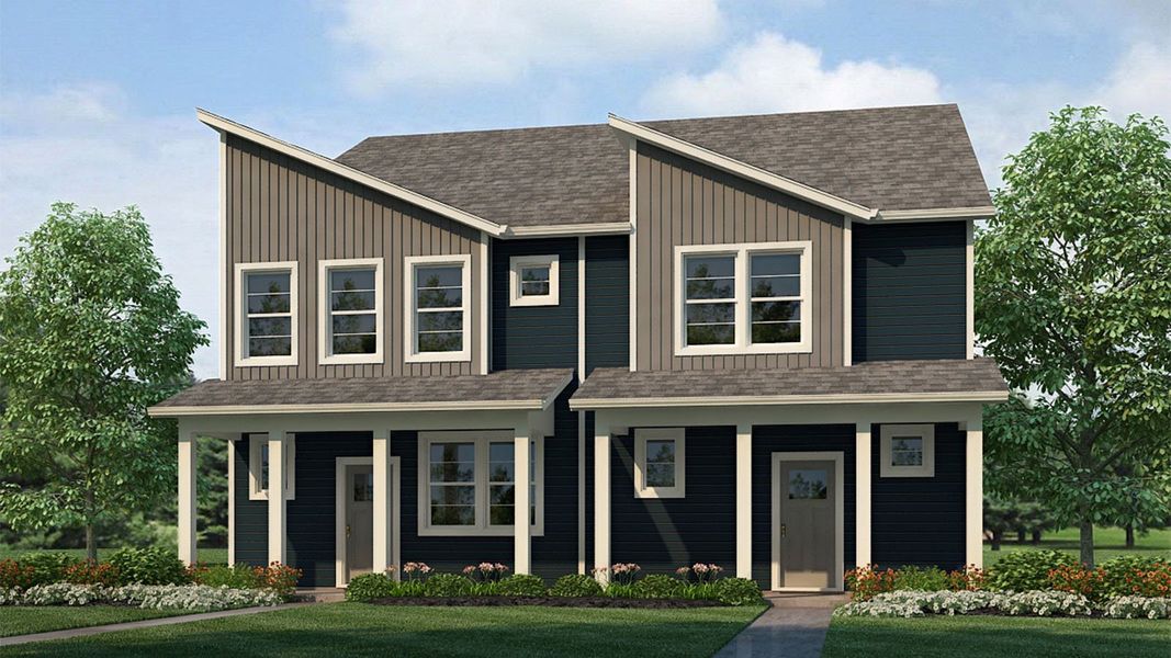 Representative exterior photo of a completed home built from the MUIRFIELD by D.R. Horton in Arcadia, Denver, CO (Image 17).