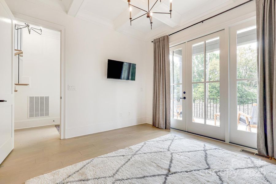 Main level bedroom 2 with full bath