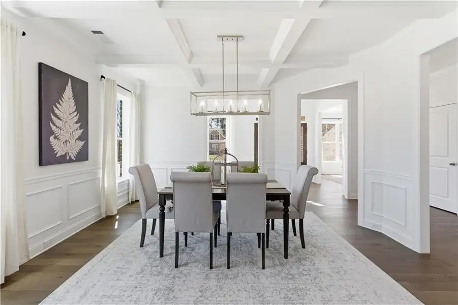 Furnished interior view inside a new home in The Estates at Hurricane Pointe, Douglasville (Image 10).