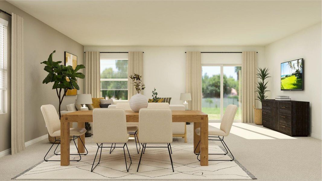 Furnished interior view inside a new home in Brystol at Wylder: The Oaks Collection, Port St. Lucie (Image 5).