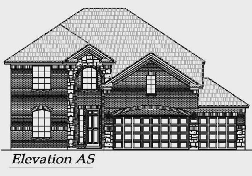 Representative rendering of the exterior for the Wimberly by Chesmar Homes (Image 6).