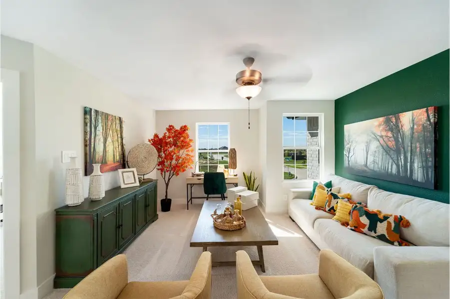 Furnished interior view inside a new home in McCain's Station, Gallatin (Image 18).