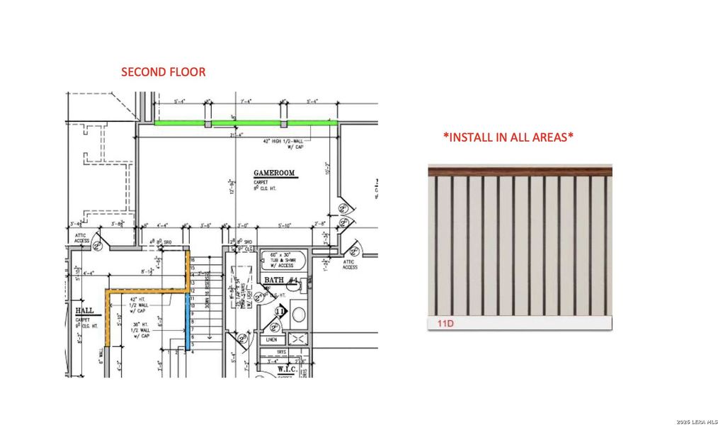 Sample of building materials used in homes in Buffalo Crossing, Cibolo (Image 5).