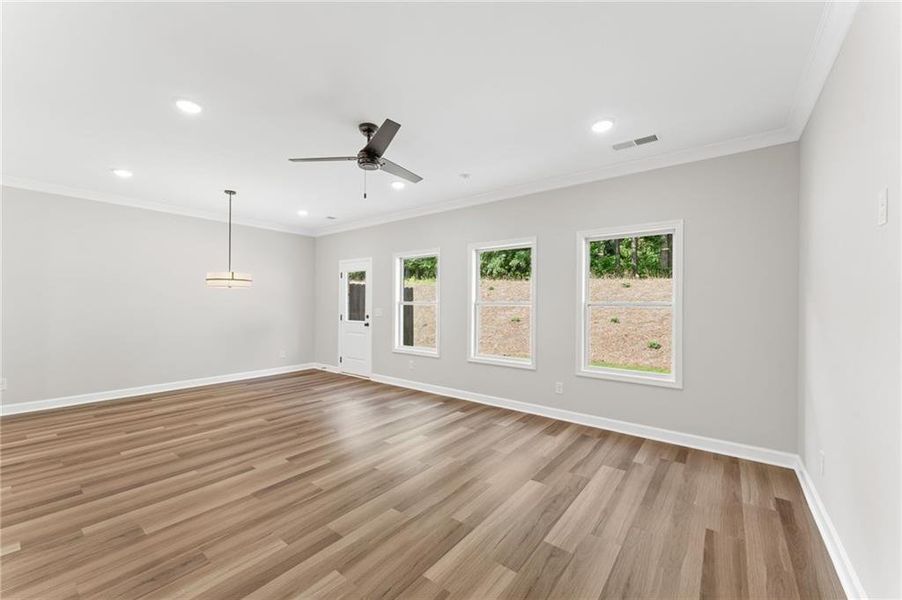 Spacious, unfurnished interior of a new home in Wildwood Place, Powder Springs (Image 25). Spacious, unfurnished interior of a new home in Wildwood Place, Powder Springs (Image 25).