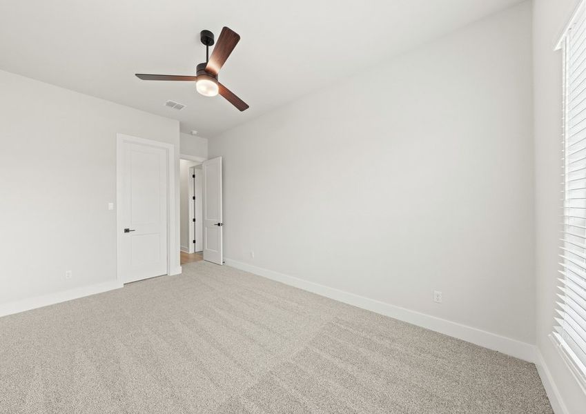 The secondary bedrooms are the perfect space for children's bedrooms or guest rooms.