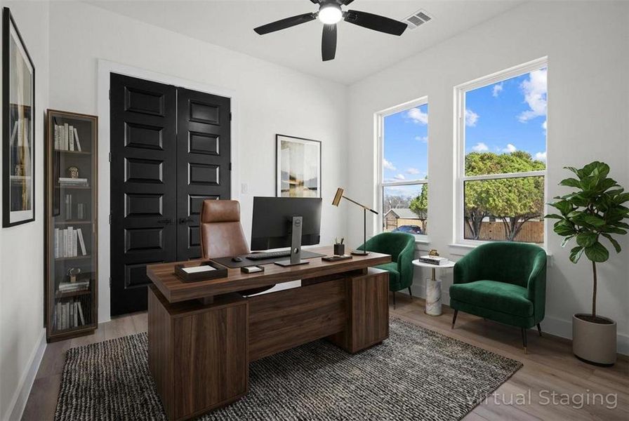 Furnished interior view inside a new home in , Dallas (Image 18).