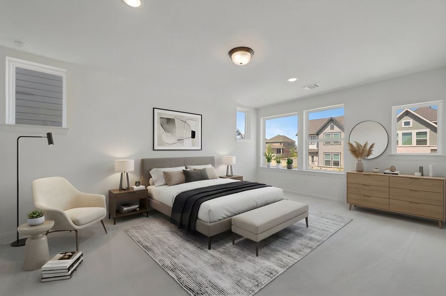 Furnished interior view inside a new home in Painted Tree Woodland West – Cottages, McKinney (Image 5).