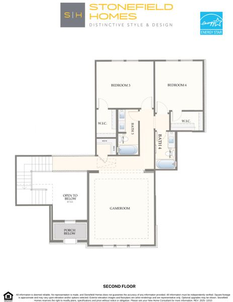 2D floor plan layout of this home in Heath Golf and Yacht Club, Heath, TX (Image 4).