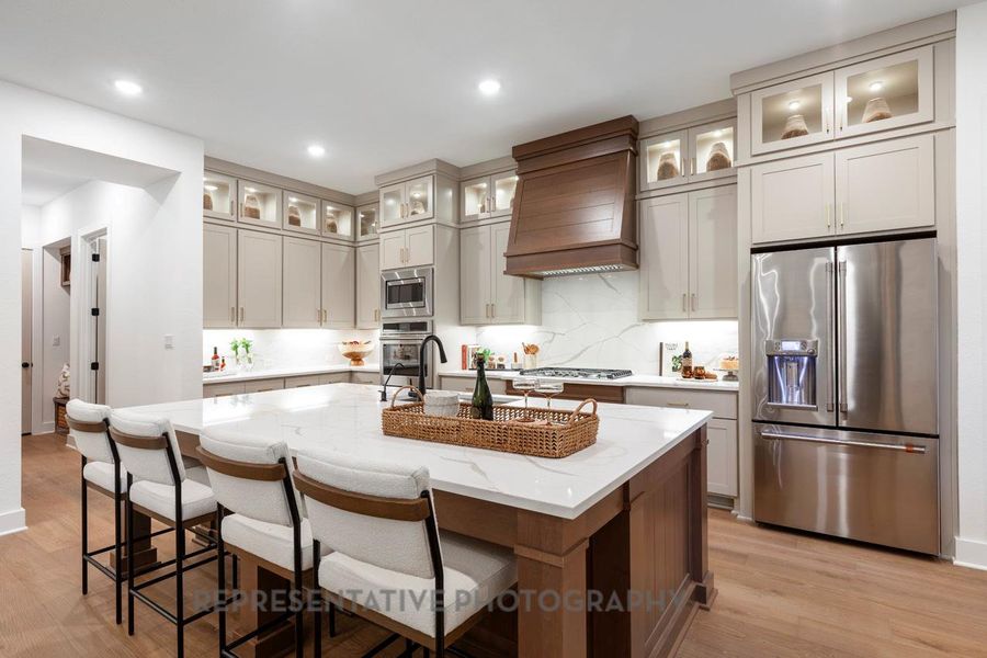 Furnished interior view inside a new home in Santa Rita Ranch: 90ft. lots, Liberty Hill (Image 5).