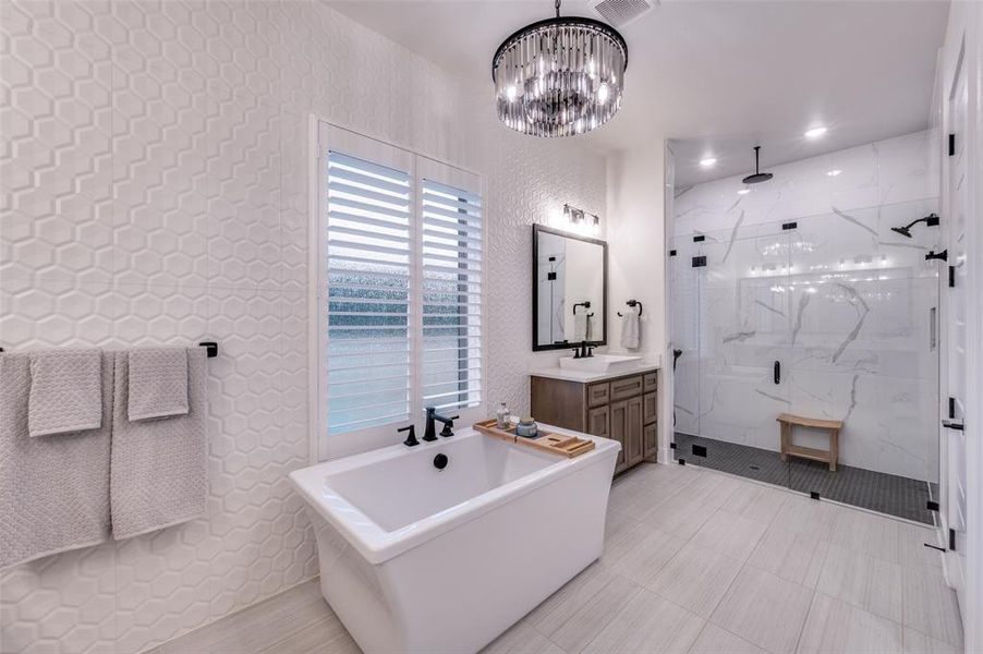 Furnished interior view inside a new home in , Oak Point (Image 7).