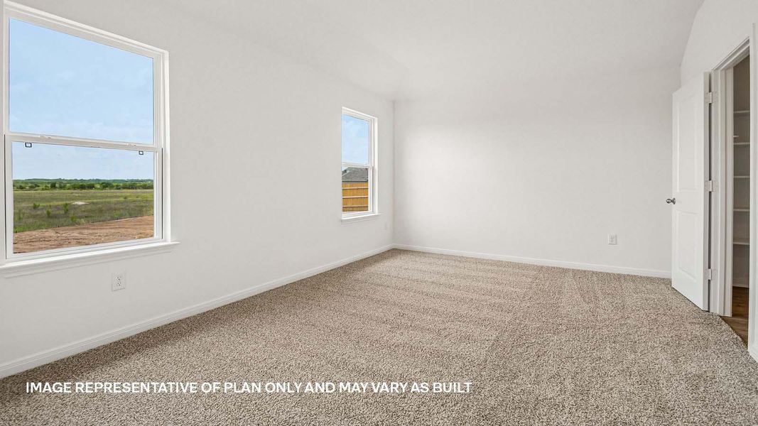 Spacious, unfurnished interior of a new home in Prairie Lakes, Buda (Image 13).