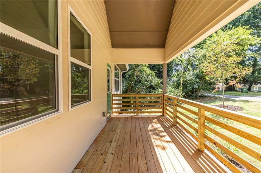 Exterior details and patio area of a home in , Atlanta (Image 31).