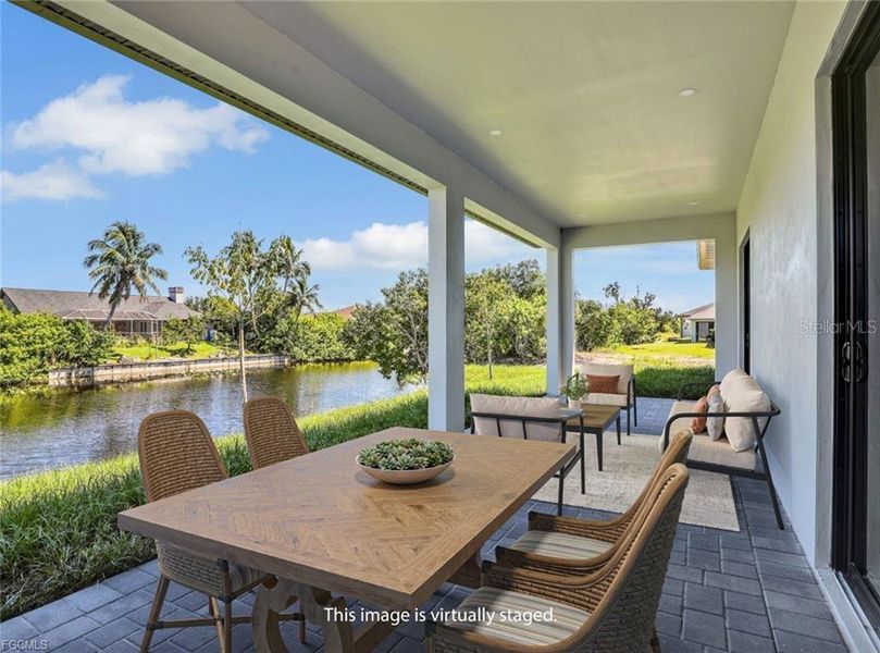 Exterior details and patio area of a home in , Cape Coral (Image 24).