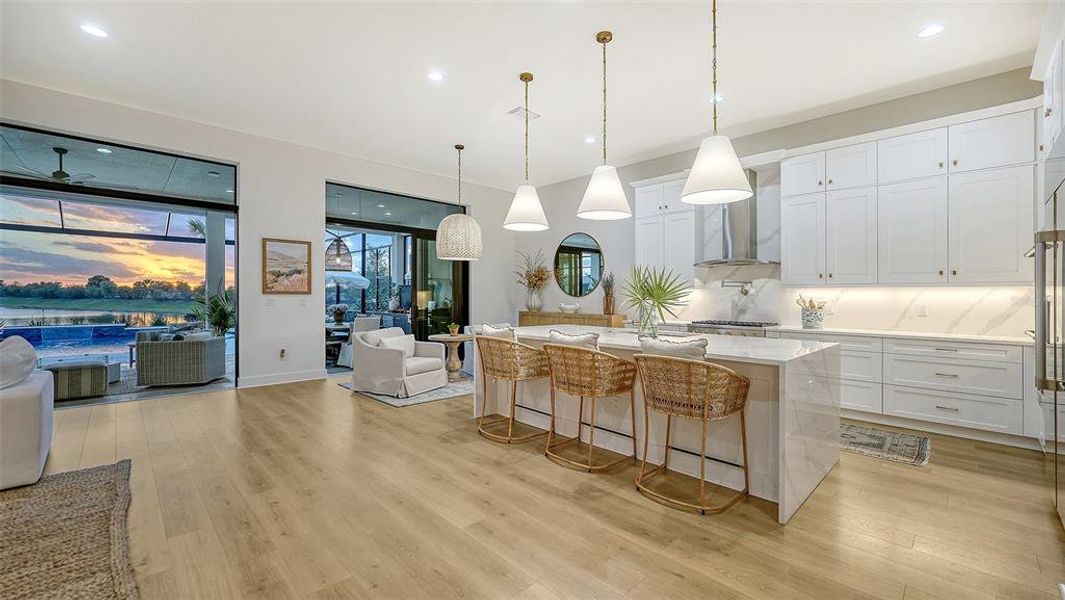 Furnished interior view inside a new home in , Sarasota (Image 43).