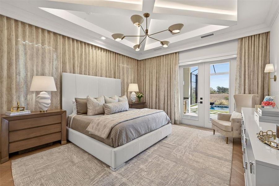 Furnished interior view inside a new home in , Sarasota (Image 16).