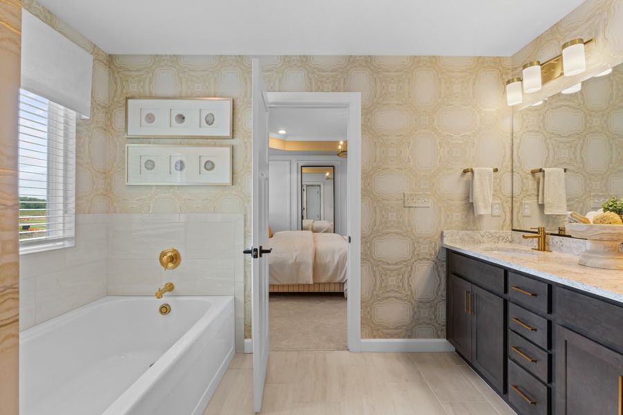 Representative furnished interior of a home built from the The Waverunner by Chesapeake Homes in Coastal Club of the Carolinas, Calabash (Image 33).