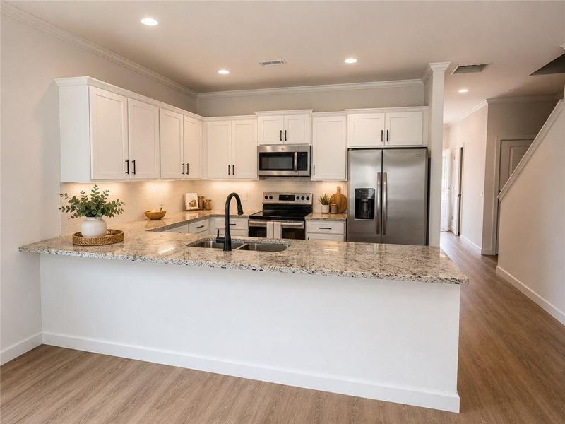 Furnished interior view inside a new home in , Cedartown (Image 7).