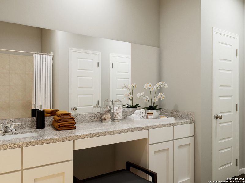 Furnished interior view inside a new home in Cinco Lakes, San Antonio (Image 7). Furnished interior view inside a new home in Cinco Lakes, San Antonio (Image 7).