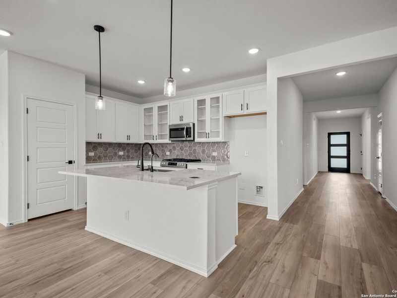 Furnished interior view inside a new home in Comanche Ridge, San Antonio (Image 5).