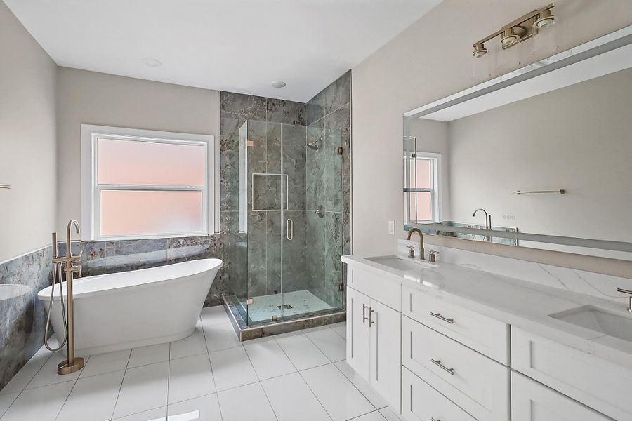 Furnished interior view inside a new home in , Crosby (Image 6).