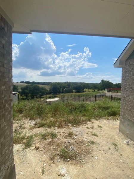 Rear Covered Patio & backyard
