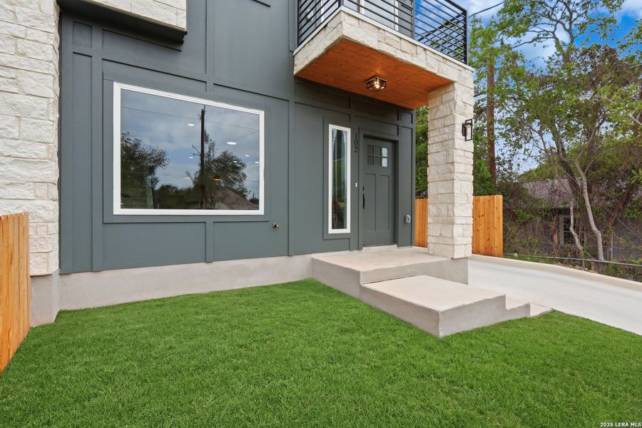 Exterior details and patio area of a home in , San Antonio (Image 23).