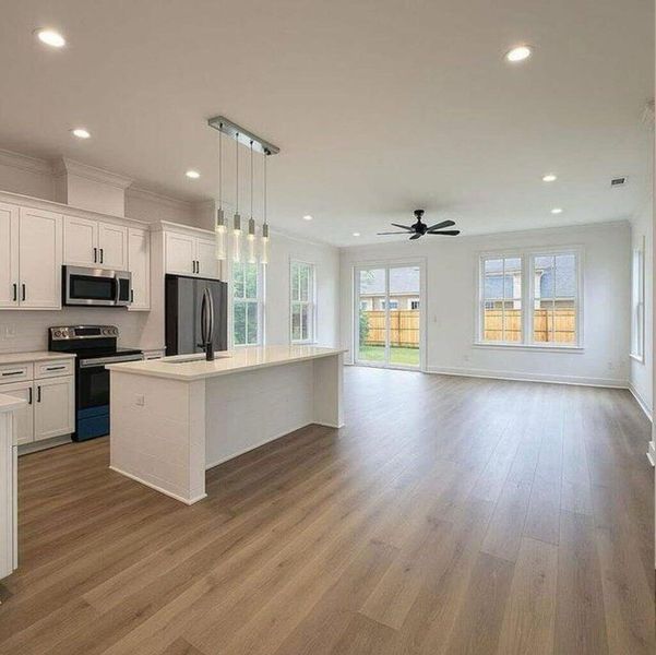 Furnished interior view inside a new home in , North Charleston (Image 7). Furnished interior view inside a new home in , North Charleston (Image 7).