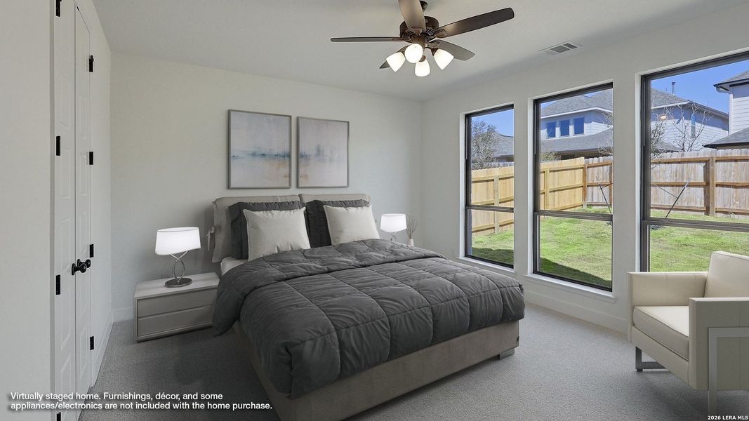 Furnished interior view inside a new home in Corley Farms, Boerne (Image 11).