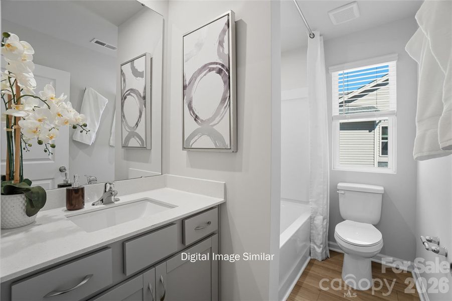 Furnished interior view inside a new home in Bailey Run, Charlotte (Image 9).