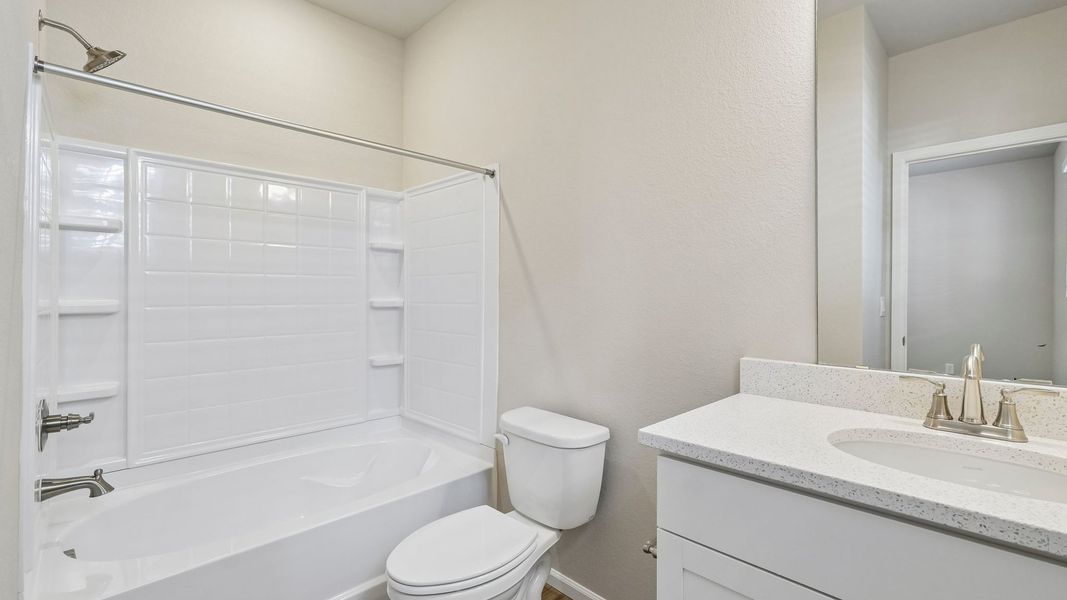 Furnished interior view inside a new home in Banning Lewis Ranch, Colorado Springs (Image 10). Furnished interior view inside a new home in Banning Lewis Ranch, Colorado Springs (Image 10).