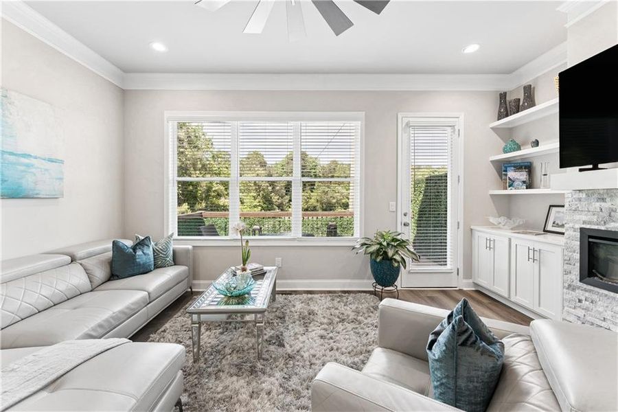Furnished interior view inside a new home in , Decatur (Image 43).