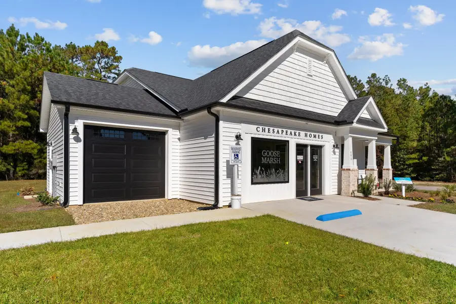Representative exterior photo of a completed home built from the The Cherry Grove by Chesapeake Homes in Traditions at Carolina Forest, Myrtle Beach, SC (Image 1). Representative exterior photo of a completed home built from the The Cherry Grove by Chesapeake Homes in Traditions at Carolina Forest, Myrtle Beach, SC (Image 1).