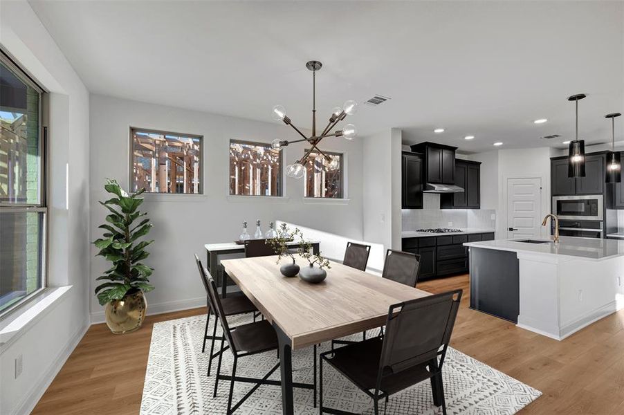 Furnished interior view inside a new home in Solterra - Garden Series, Mesquite (Image 13).
