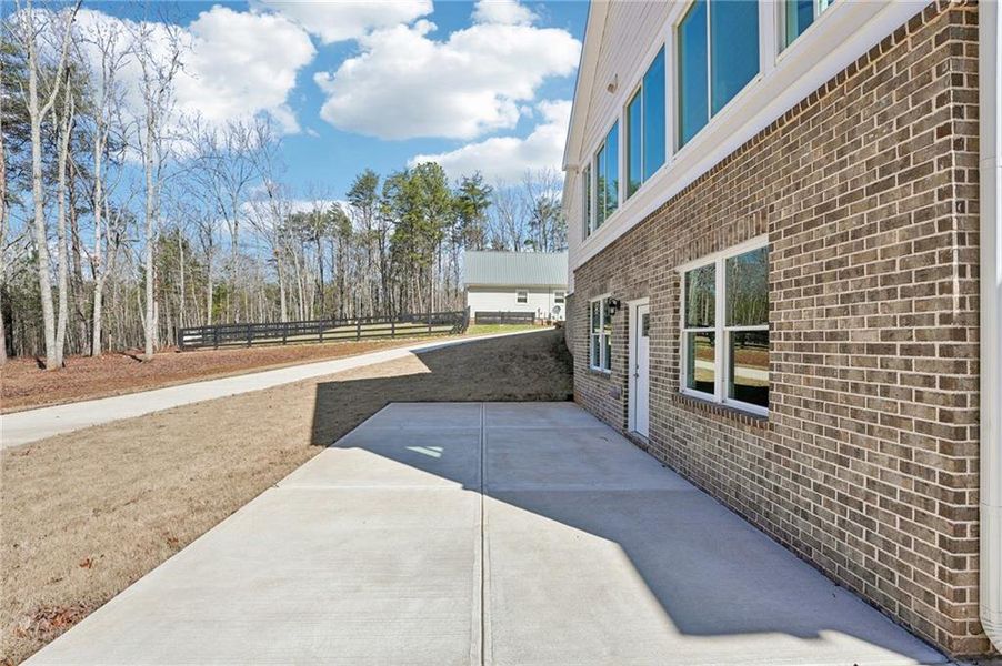 Exterior details and patio area of a home in , Canton (Image 37).