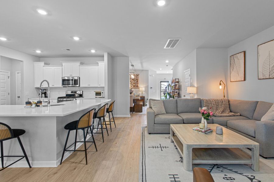 Furnished interior view inside a new home in Sweetgrass at Summers Corner, Summerville (Image 8).