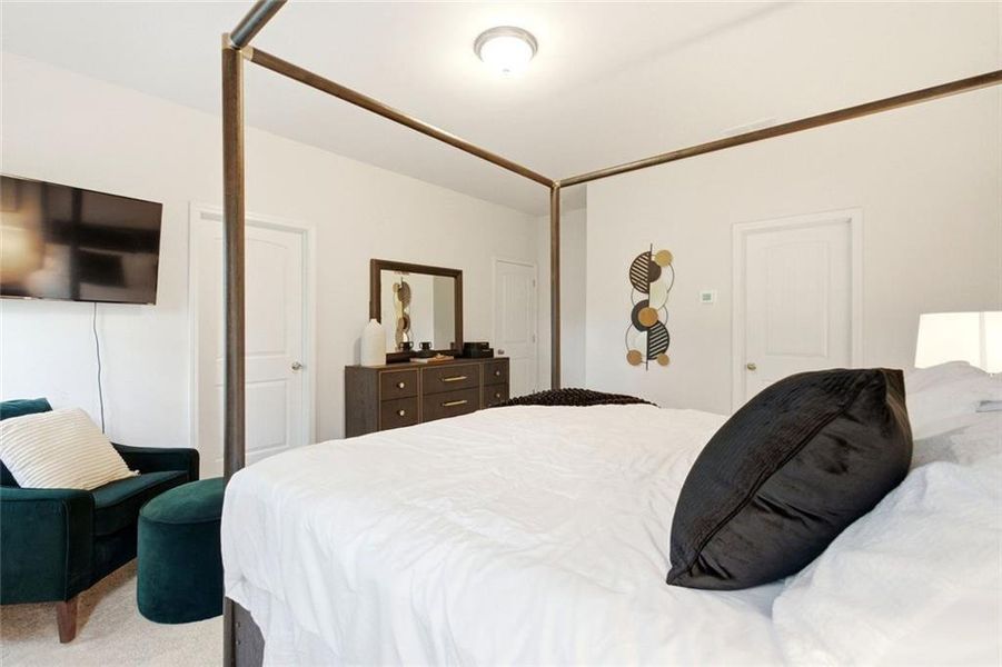 Furnished interior view inside a new home in , Sugar Hill (Image 11). Furnished interior view inside a new home in , Sugar Hill (Image 11).