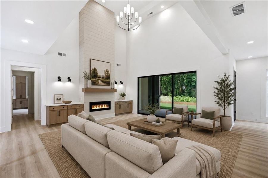 Furnished interior view inside a new home in , Cumming (Image 7). Furnished interior view inside a new home in , Cumming (Image 7).