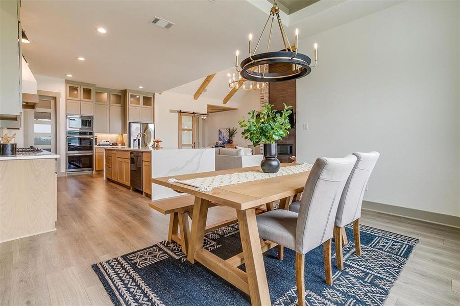 Furnished interior view inside a new home in , Waxahachie (Image 6).