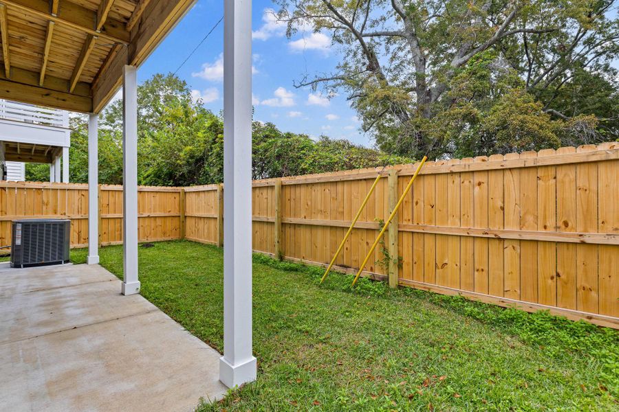 Exterior details and patio area of a home in , North Charleston (Image 18).