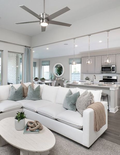 Representative furnished interior of a home built from the Mila by Tri Pointe Homes in Discovery Collection at View at the Reserve, Mansfield (Image 4). Representative furnished interior of a home built from the Mila by Tri Pointe Homes in Discovery Collection at View at the Reserve, Mansfield (Image 4).