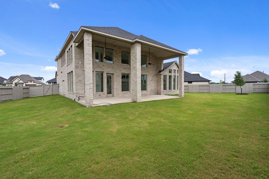 Exterior details and patio area of a home in Pomona, Manvel (Image 3). Exterior details and patio area of a home in Pomona, Manvel (Image 3).