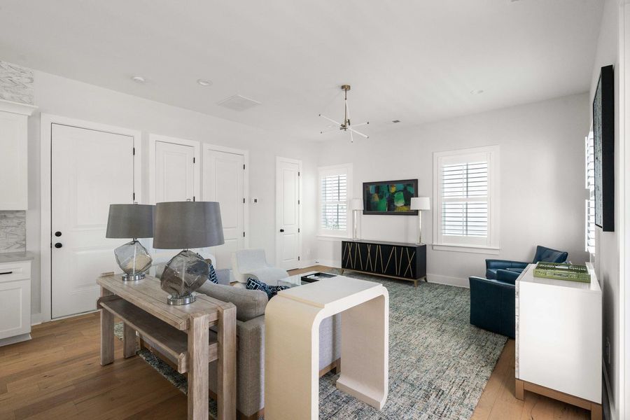 Furnished interior view inside a new home in , Charleston (Image 29).