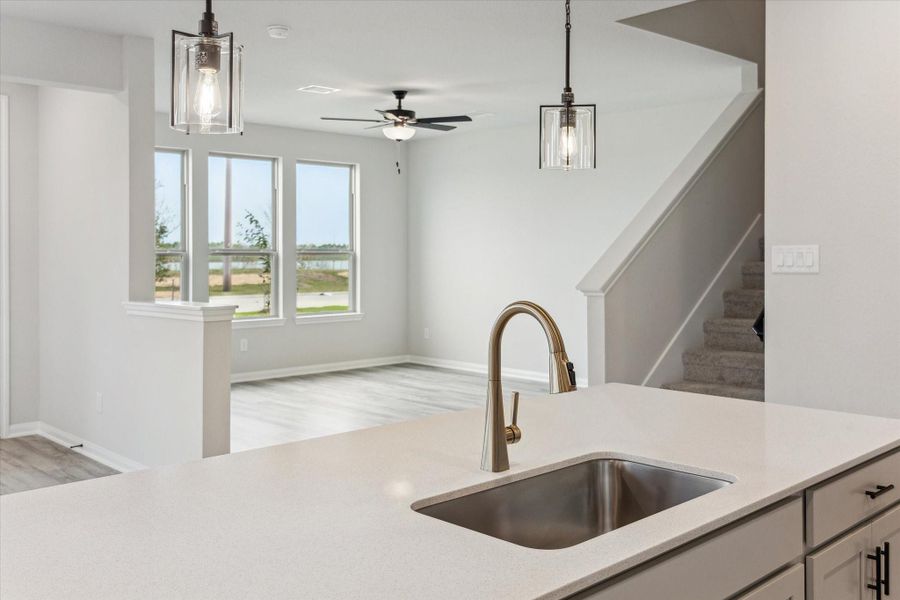 Close-up of interior finishes inside a home in Elyson, Katy (Image 15).