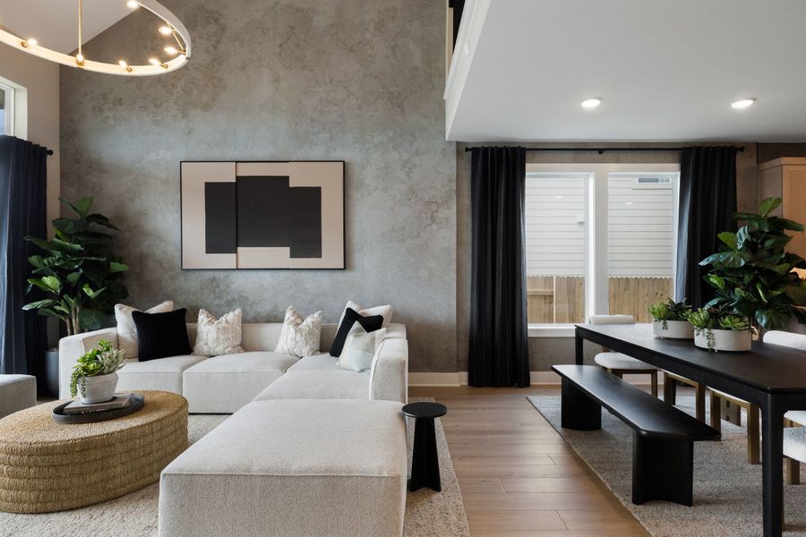 Furnished interior view inside a new home in Terrace Collection At Turner's Crossing, Buda (Image 31).