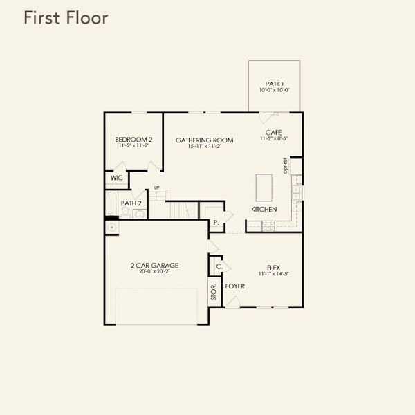 2D floor plan layout for the Whimbrel by Centex in Elmwood Park, Athens, GA (Image 4). 2D floor plan layout for the Whimbrel by Centex in Elmwood Park, Athens, GA (Image 4).